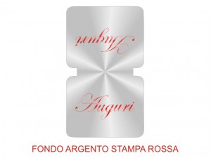 Etichette adesive auguri (mm 48X80) (cod. 7O)